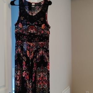 Women's assymetric floral dress